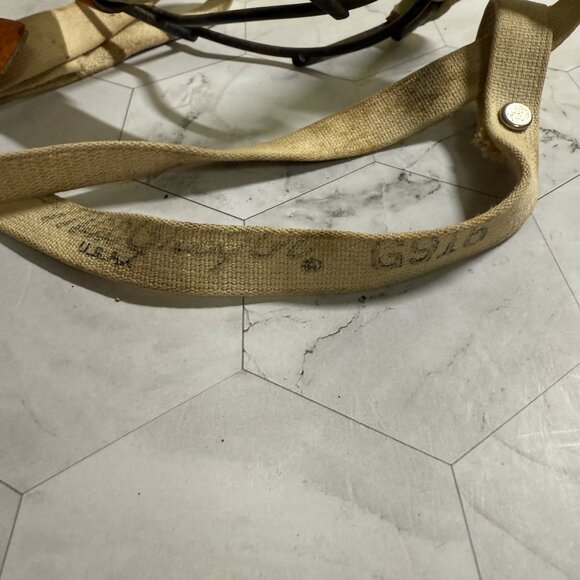 Vintage Catcher’s Mask MacGregor G916, 1940s Metal, Leather Padding Canvas Strap - Picture 7 of 9